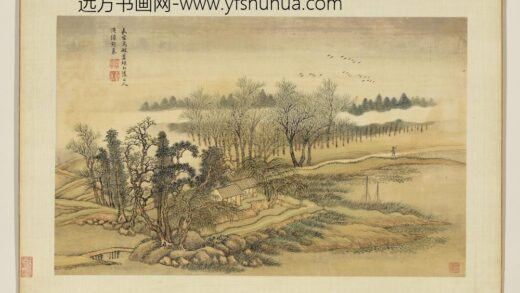 清王翚仿古山水册村垆晚景.jpg