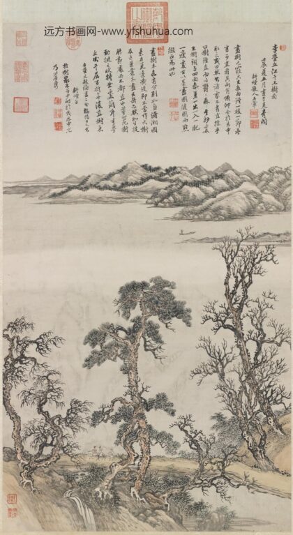 清王翚仿李营丘江干七树图轴.jpg