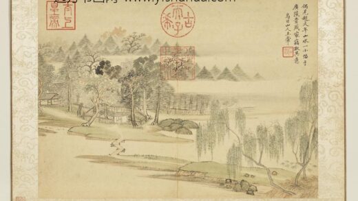 清王翚仿诸家山水册仿赵大年山水.jpg