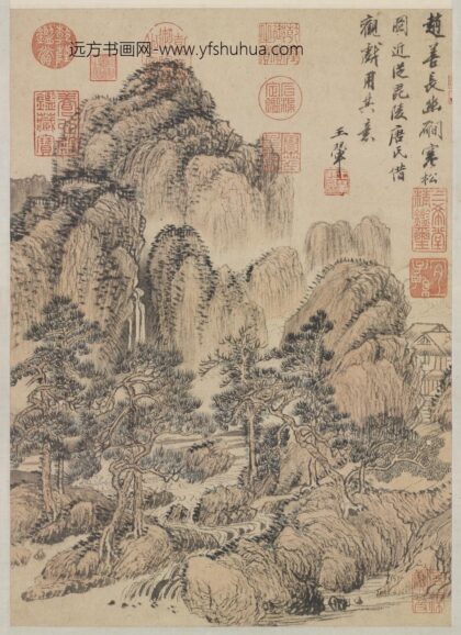清王翚仿赵元幽磵寒松轴.jpg