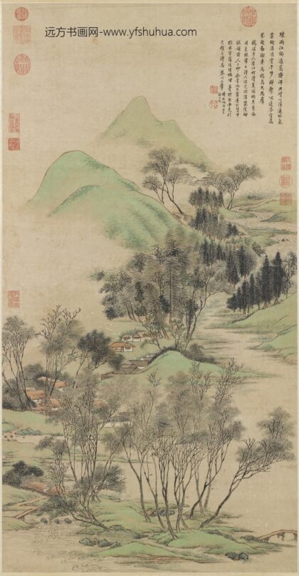 清王翚仿赵孟俯江村清夏图轴.jpg