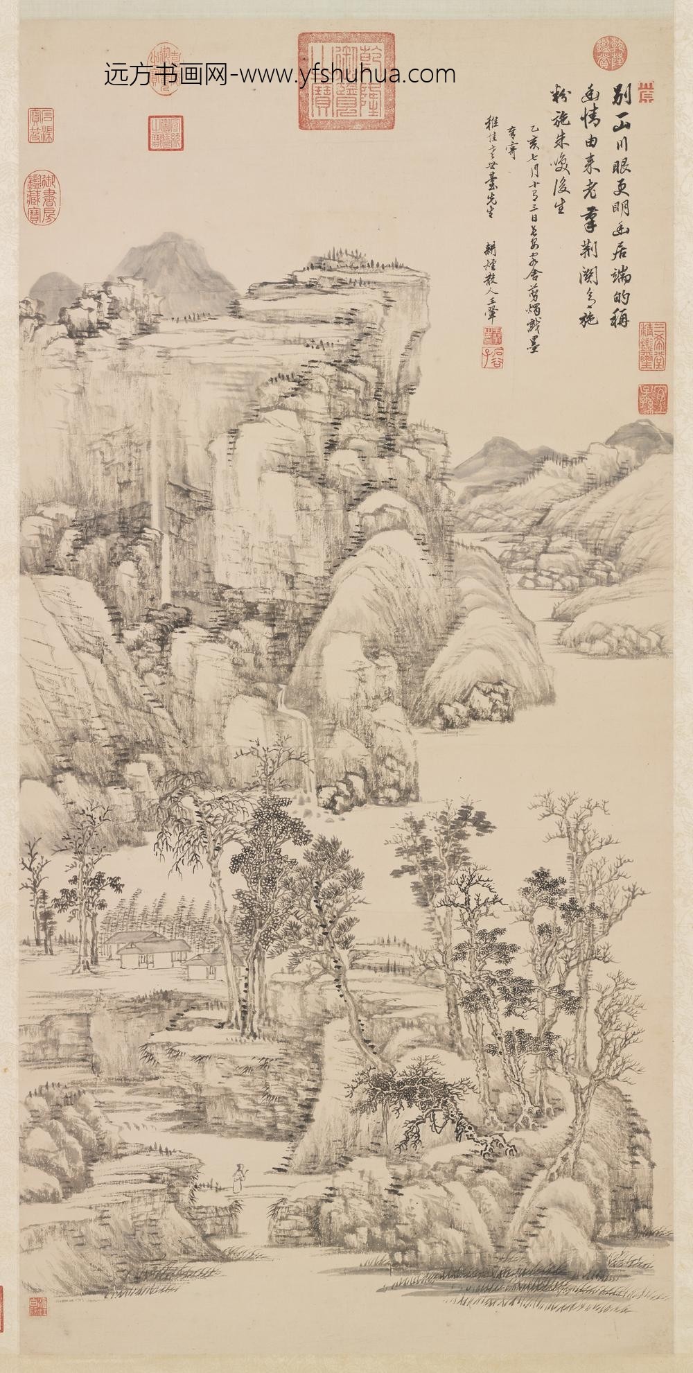 清王翚仿黄公望笔意轴