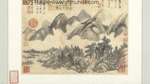 清王翚山水册仿高克恭山川出云图.jpg
