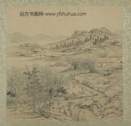 清王翚拟古山水画册春郊探幽.jpg