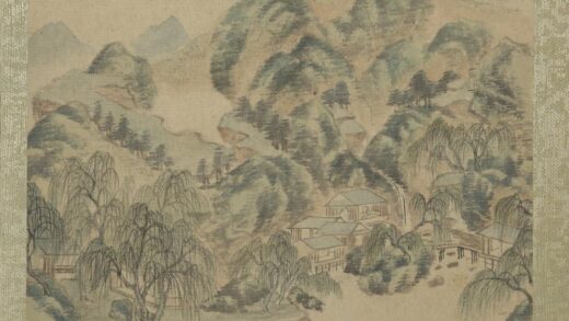 清王翚拟古山水画册青山绿柳.jpg