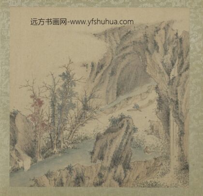 清王翚拟古山水画册鼓棹穿流.jpg