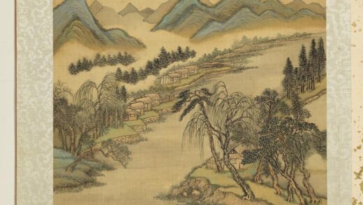 清王翚摹古山水册仿赵大年湖庄图.jpg