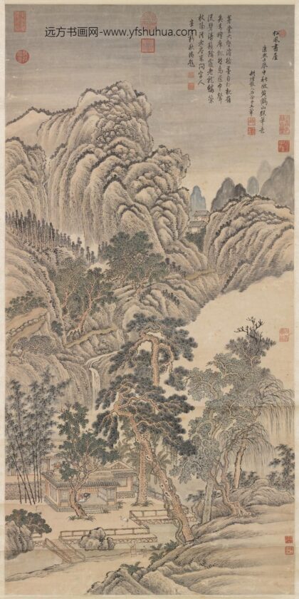 清王翚松风书屋图轴.jpg