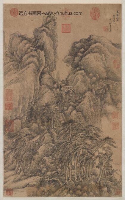 清王翚画万壑松风轴.jpg