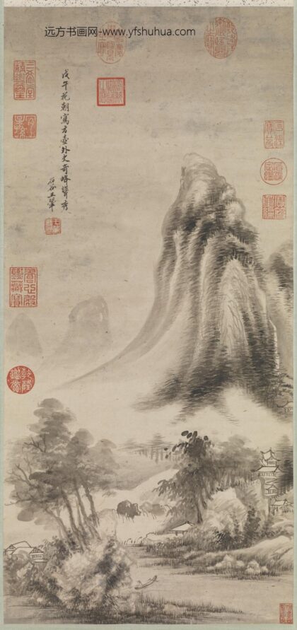 清王翚画奇峰耸秀轴.jpg