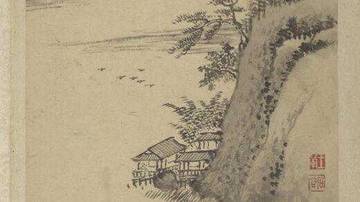 清王翚画山水册临水筑居.jpg