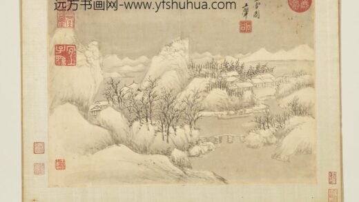 清王翚画山水册仿李成雪图.jpg