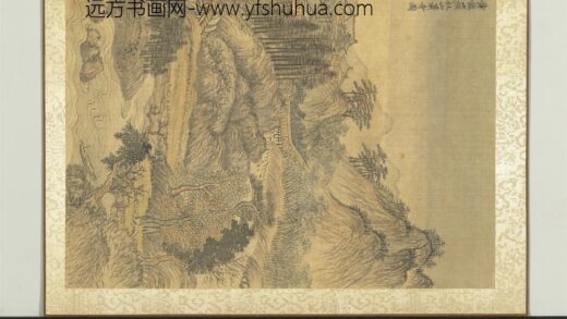 清王翚画山水册仿王蒙秋山萧寺图.jpg
