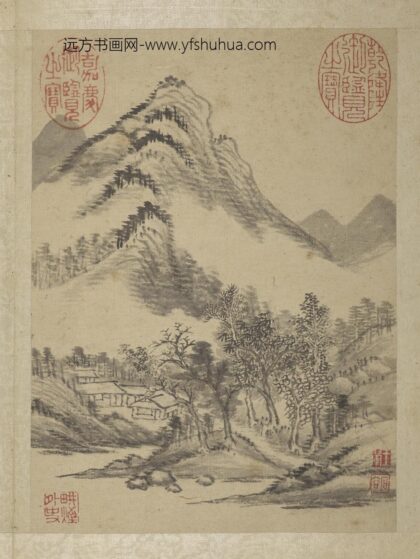 清王翚画山水册山居静云.jpg