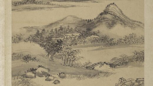 清王翚画山水册柳桥通幽.jpg