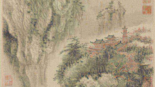 清王翚画溪山红树轴.jpg