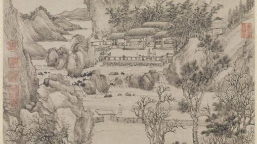 清王翚画石泉试茗轴.jpg
