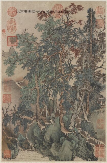 清王翚秋林图轴.jpg