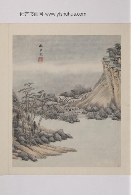 清王鉴仿古山水册仿巨然烟浮远岫图.jpg