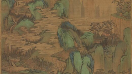 清王鉴仿赵孟俯山水轴.jpg