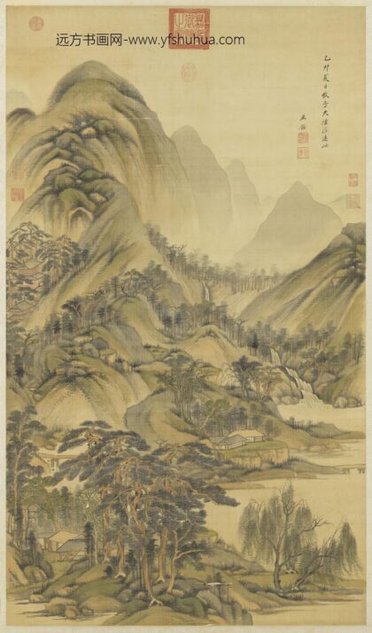清王鉴仿黄公望烟浮远岫图轴.jpg