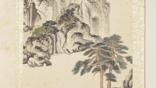 清王鉴拟各家山水册仿王蒙山水.jpg