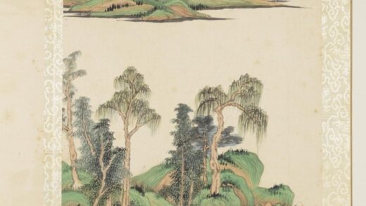 清王鉴拟各家山水册仿赵雍山水.jpg