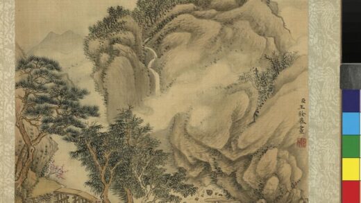 清王铨山水册溪亭策杖.jpg