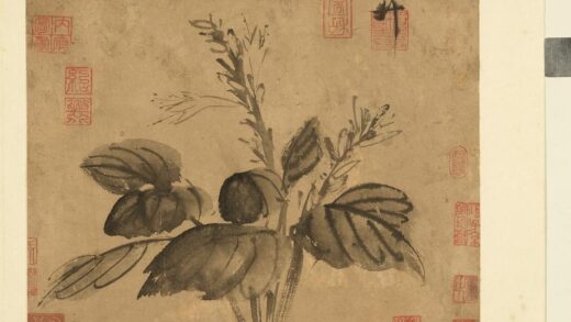 10917 列朝名绘合册宋徽宗水墨玉簪.jpg