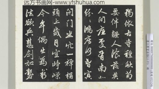 三希堂法帖（二十）册元赵孟俯书东坡次韵僧潜见赠诗并记 1.jpg