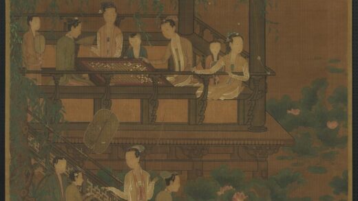 五代南唐周文矩荷亭奕钓仕女图轴.jpg