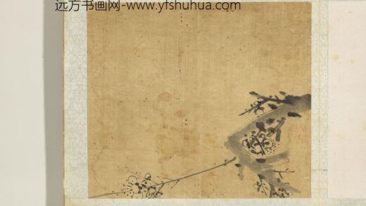 元吴镇以介眉寿册墨梅（二）.jpg