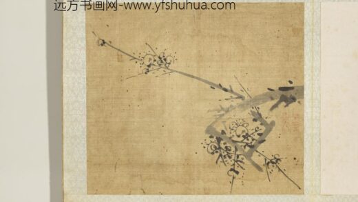 元吴镇以介眉寿册墨梅（五）.jpg
