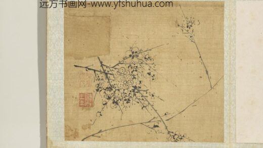 元吴镇以介眉寿册墨梅（八）.jpg