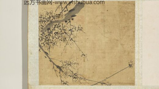 元吴镇以介眉寿册墨梅（六）.jpg