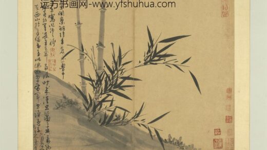 元吴镇墨竹谱册竹窗思阒寥.jpg
