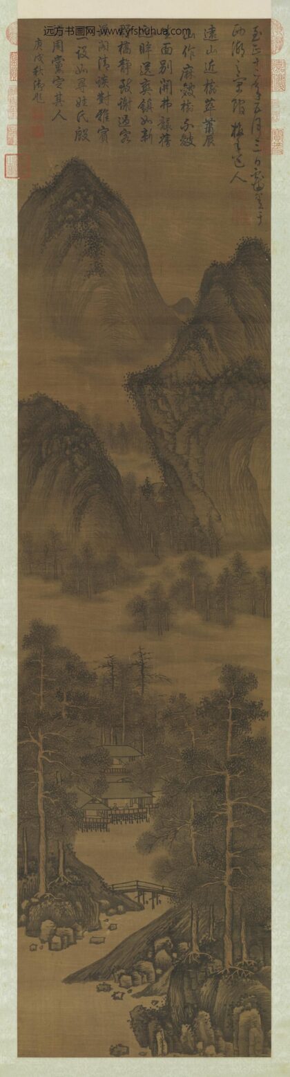 元吴镇山水轴.jpg
