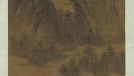 元吴镇山水轴.jpg