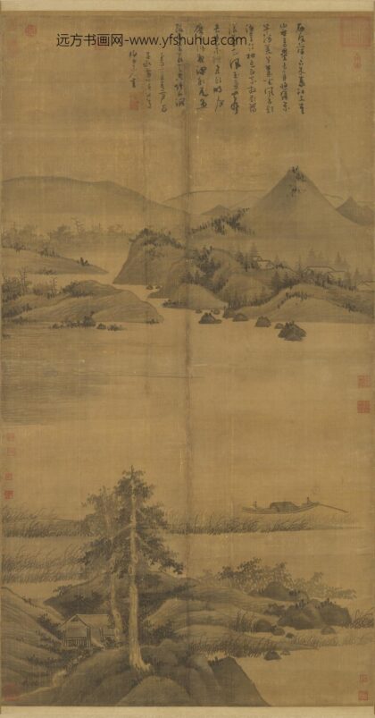 元吴镇渔父图轴.jpg