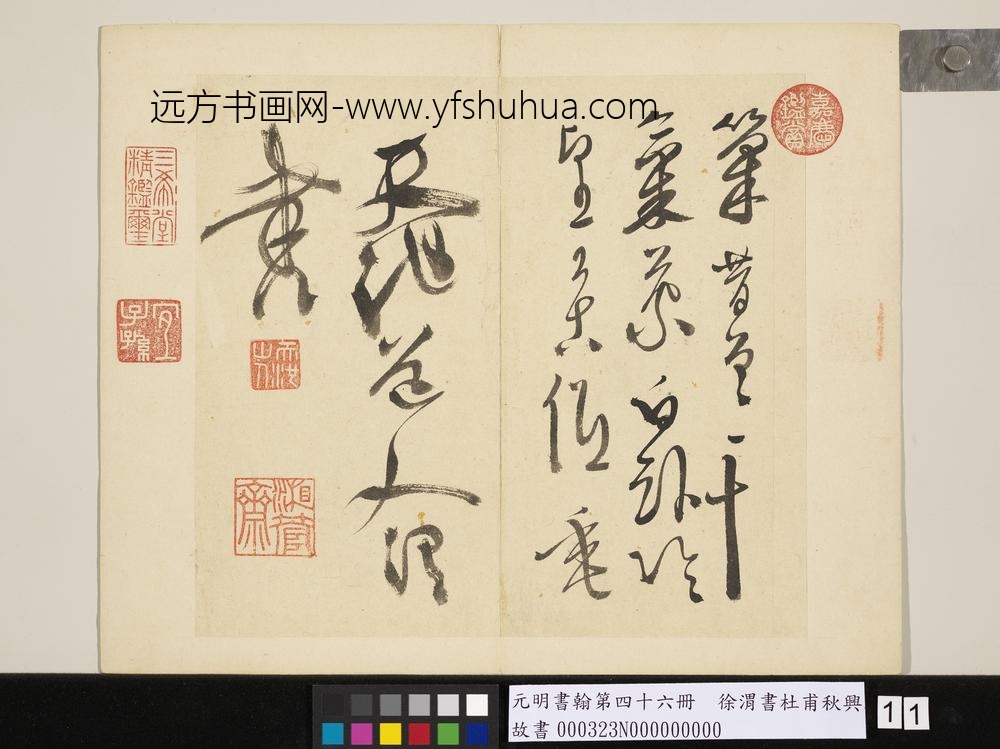 元明书翰第四十六册徐渭书杜甫秋兴八首
