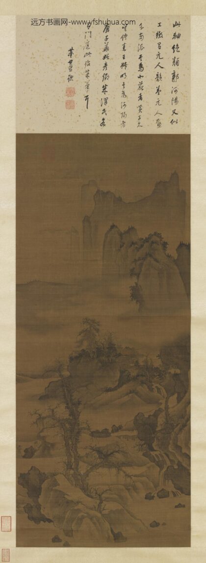 元朱德润烟岚秋涧轴.jpg