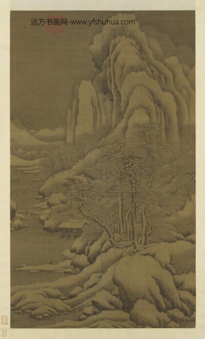元朱德润雪溪归棹轴.jpg