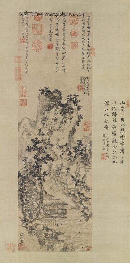 元赵原溪亭秋色轴.jpg
