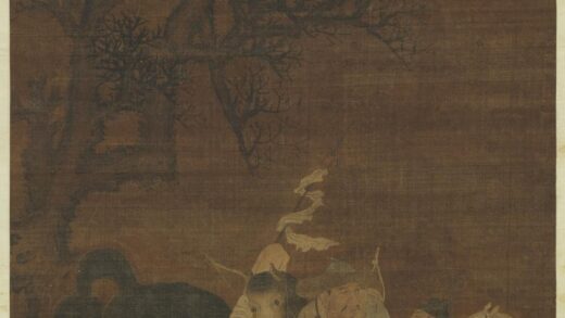 元赵孟俯双骥图轴.jpg
