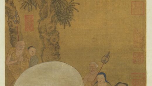 元赵孟俯浴象图轴.jpg