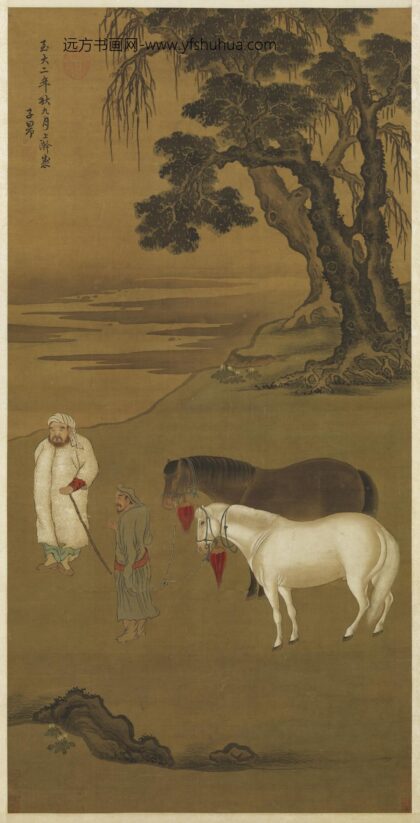 元赵孟俯牧马图轴.jpg