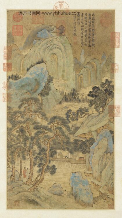 元赵孟俯画山水轴.jpg