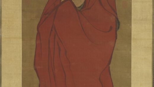 元赵孟俯画药师如来像轴.jpg