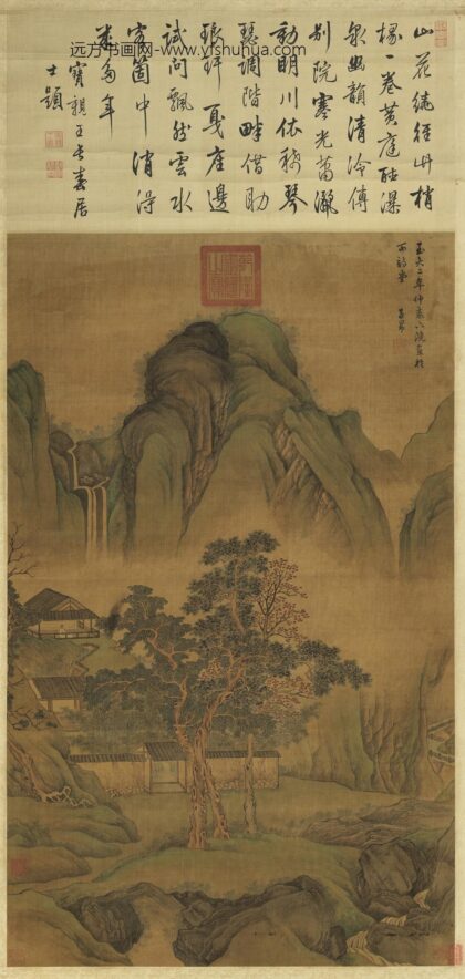 元赵孟俯竹院鸣泉图轴.jpg