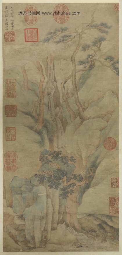 元赵孟俯观泉图轴.jpg